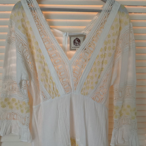 Chasing Unicorns Dress White/ Yellow Small - Picture 4 of 8